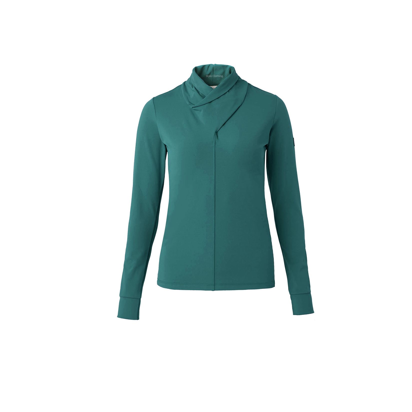 Best Selling Full Sleeve Women Shirt with Elegant Neck for comfortable training designed for bulk orders at wholesale prices