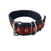 Adjustable pet collar neckband made of durable nylon with a secure steel buckle, ideal for dogs of all breeds.