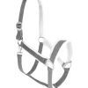 Neoprene horse halters featuring soft faux fur and adjustable design for a perfect fit, available for bulk orders from Stylo Clothing.