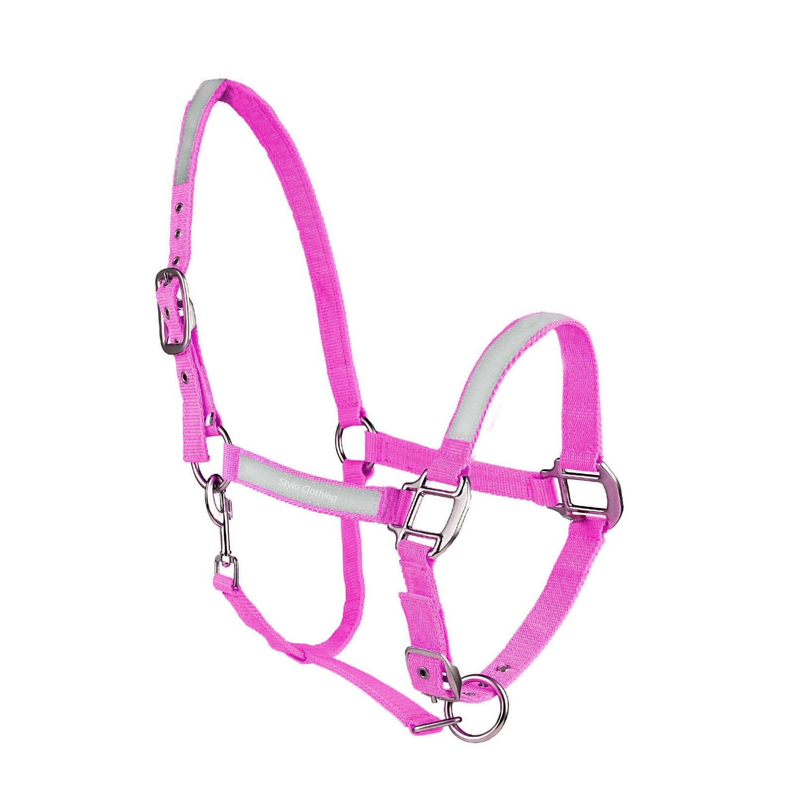 Wholesale reflective neoprene horse halter providing safety and comfort, perfect for equestrian use and bulk purchasing.