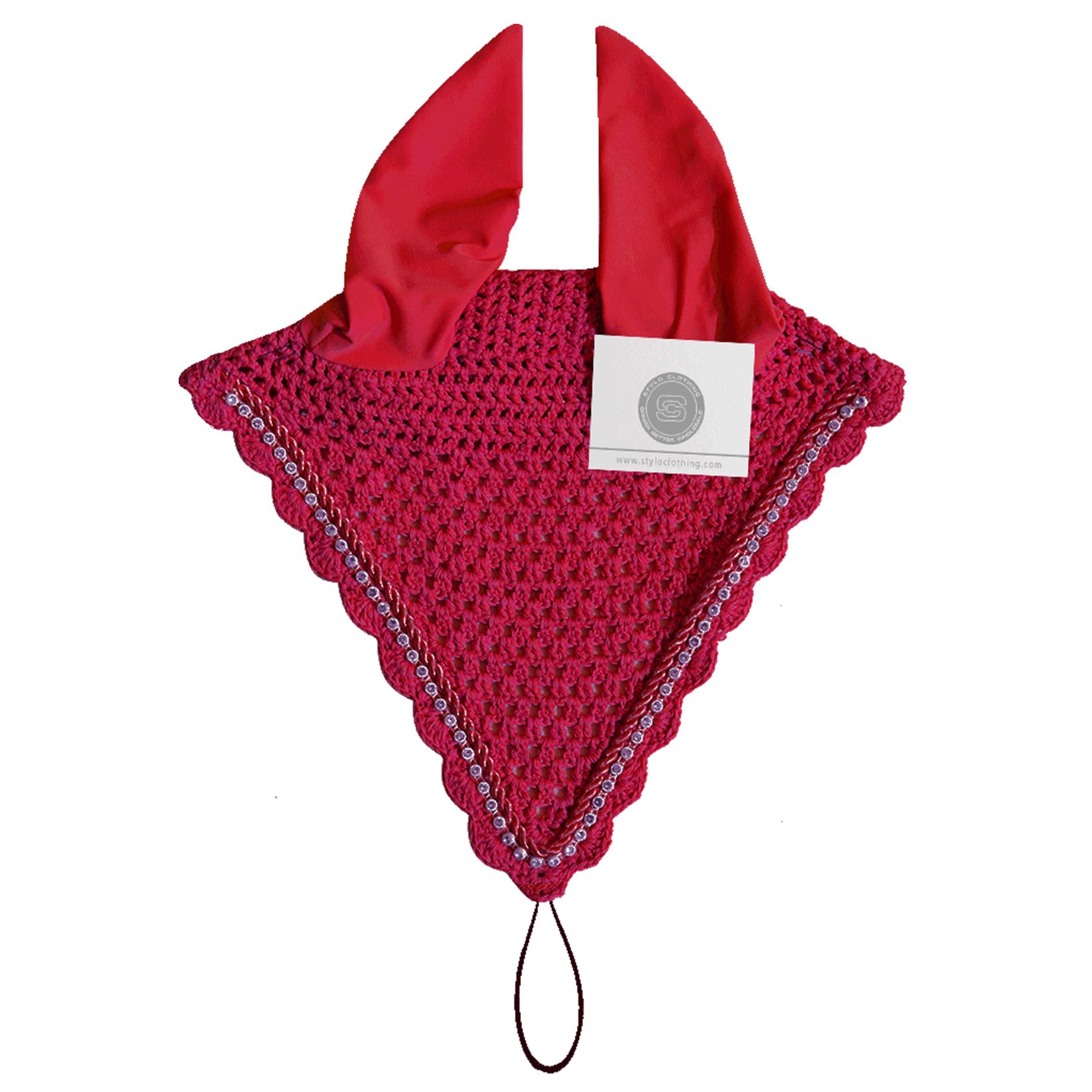 Best Selling Scarlet Fly Veil Ear Bonnet | 20+ Colors Scarlet fly veil ear bonnet designed for eye-catching style and protection