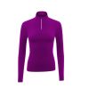 Women Zipper Shirt Neck Base Layer crafted with breathable material for wholesale buyers from Stylo Clothing