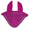 Magenta fly veils with unique design for horses