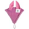 Best Selling Pink Fly Veil Ear Bonnet | 20+ Colors Pink fly veil ear bonnet with a chic design for fashionable equestrians