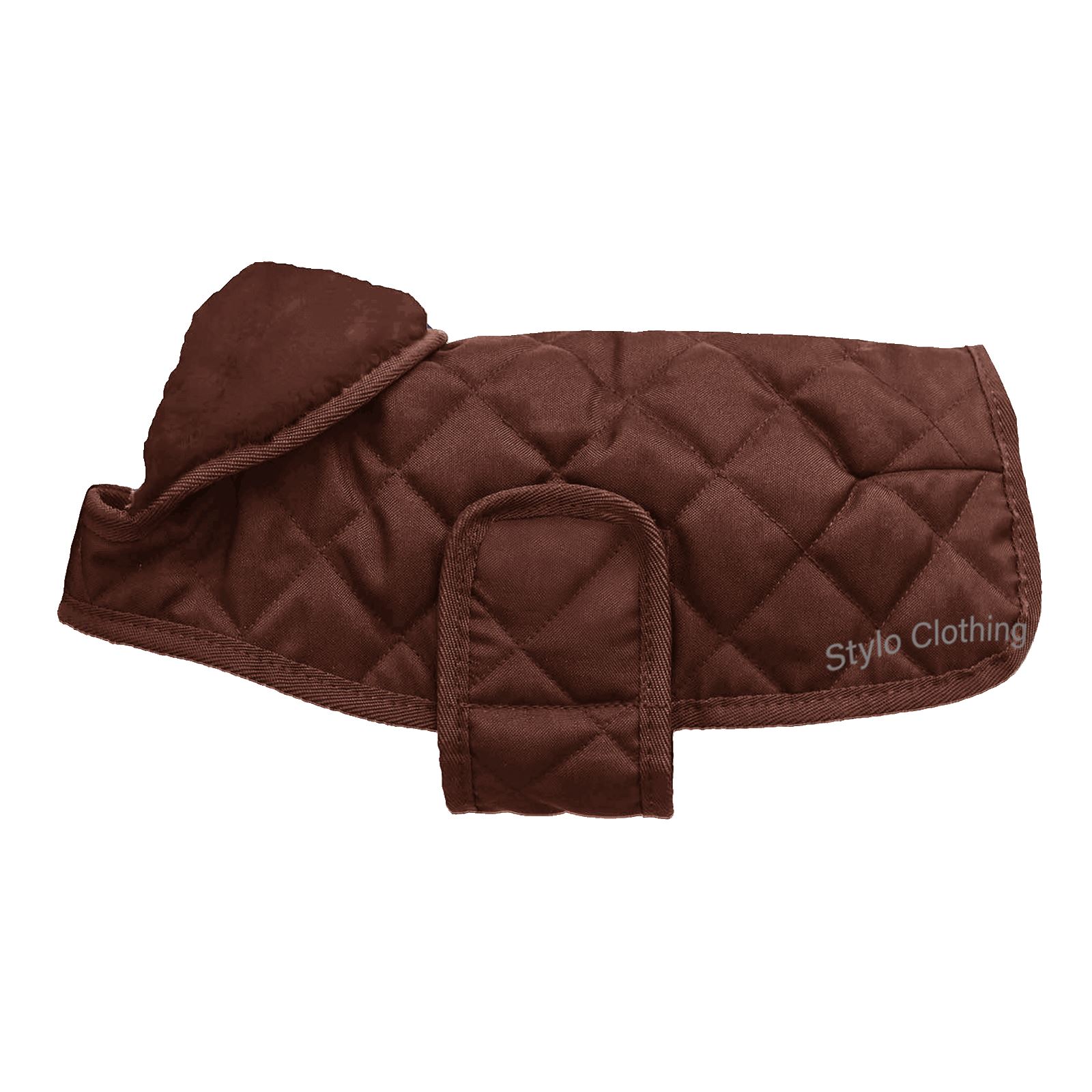 Stylish Winter Coat Dog Rugs with diamond quilting pattern, water-resistant, perfect for cold weather, available wholesale