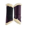 Durable Horse Brushing Boot with faux fur lining for added comfort, designed to fit all sizes and ensure superior leg protection.