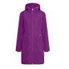 Super Soft Vibrant Purple Women Rain Coat Zipper Custom Made 100+ Articles