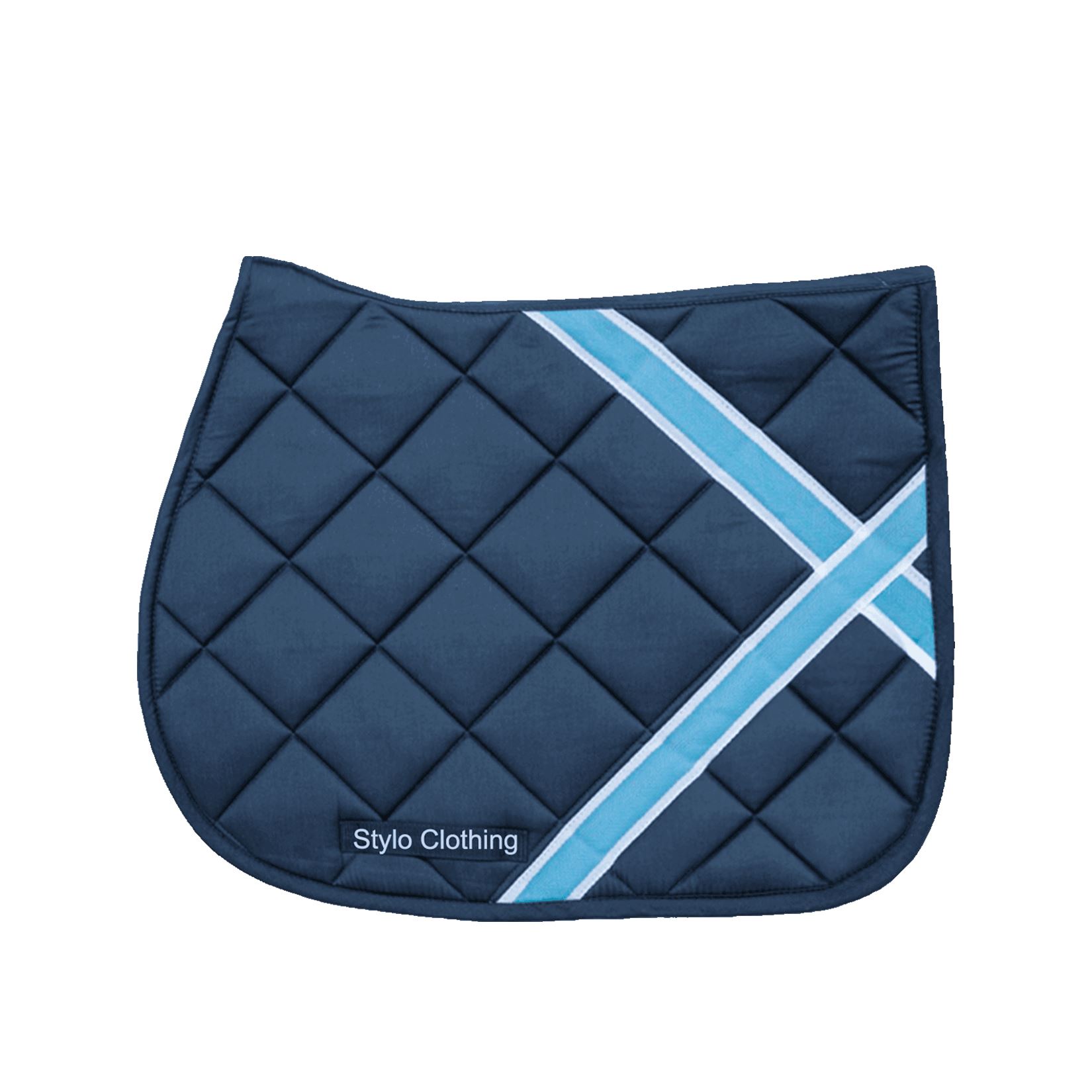 "Fashionable Saddle Pad for dressage – bestselling cotton design with square quilted pattern, ideal for horse tack"