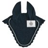 Zinc fly veil ear bonnet featuring luxury no-string design for horses