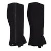 "Training rider wear lightweight half chaps, crafted from Amara suede with secure zipper, wholesaler Stylo Clothing"