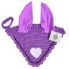 Astonishing Horse Fly Veil Valentines Ear Bonnet in Iris - Beautifully Unique Beautiful iris valentines ear bonnet providing style and comfort