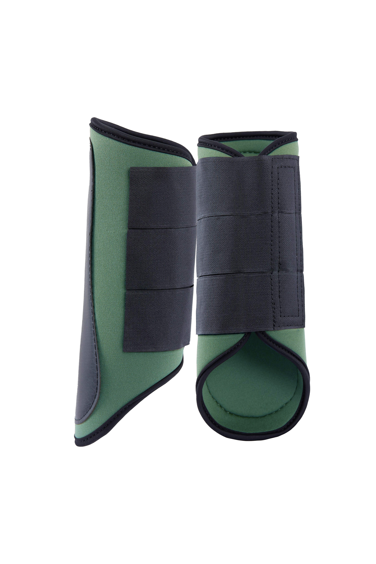 Durable and flexible Horse Brushing Boots with neoprene lining, ideal for leg protection and preventing injuries during training.
