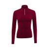 Durable Women Zipper Shirt Neck Base Layer ideal for riding enthusiasts offered at factory-direct prices