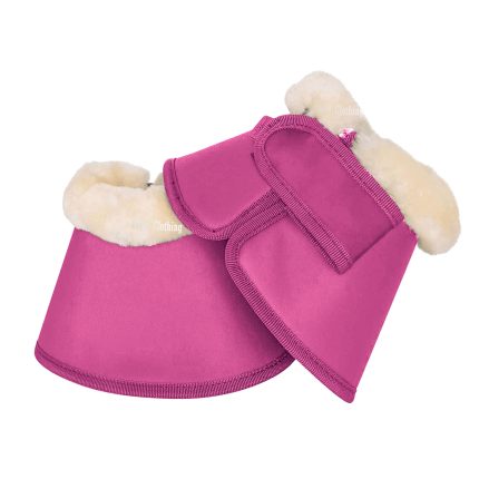 Stylish equestrian faux fur bell boots with durable faux fur and PU, customizable and wholesale-ready from Stylo Clothing.