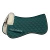 "Customizable all purpose half saddle pad with faux fur, ideal for all riding disciplines, from leading wholesaler Stylo Clothing"