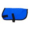 "Durable polyester dog rugs with waterproof lining, custom-made for pets, offering superior comfort and weather protection"