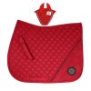 red-Matching-Set-of-Cotton-Saddle-Pad-with-Rhinestones-and-Crystal-Cord-Fly-Bonnet-with-Crystals Best Quality Cotton Matching Sets in Wholesale, Cotton Saddle Pad with Rhinestones and Crystal Cord Fly Bonnet with Crystals
