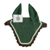 Dull green horse ear bonnet with a double-tone design, perfect for everyday use.