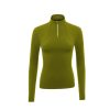 Women Zipper Shirt Neck Base Layer perfect for equestrian riders available in bulk at Stylo Clothing manufacturers