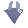 Silver grey fashionable ear bonnet for high-quality horse gear