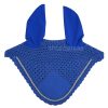 Classic blue fly veils for horse ear bonnets