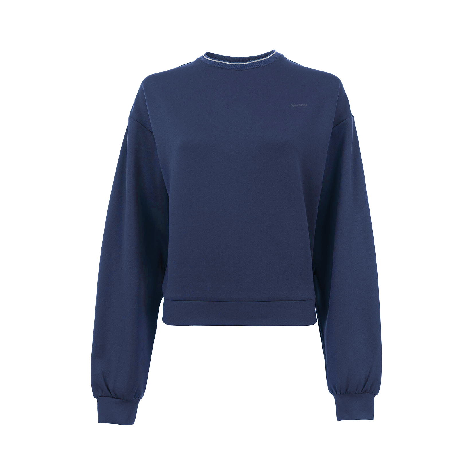 Customized Round Neck Sweat Shirt with Ribbed Cuffs, Ideal for Retailers and Wholesale Buyers