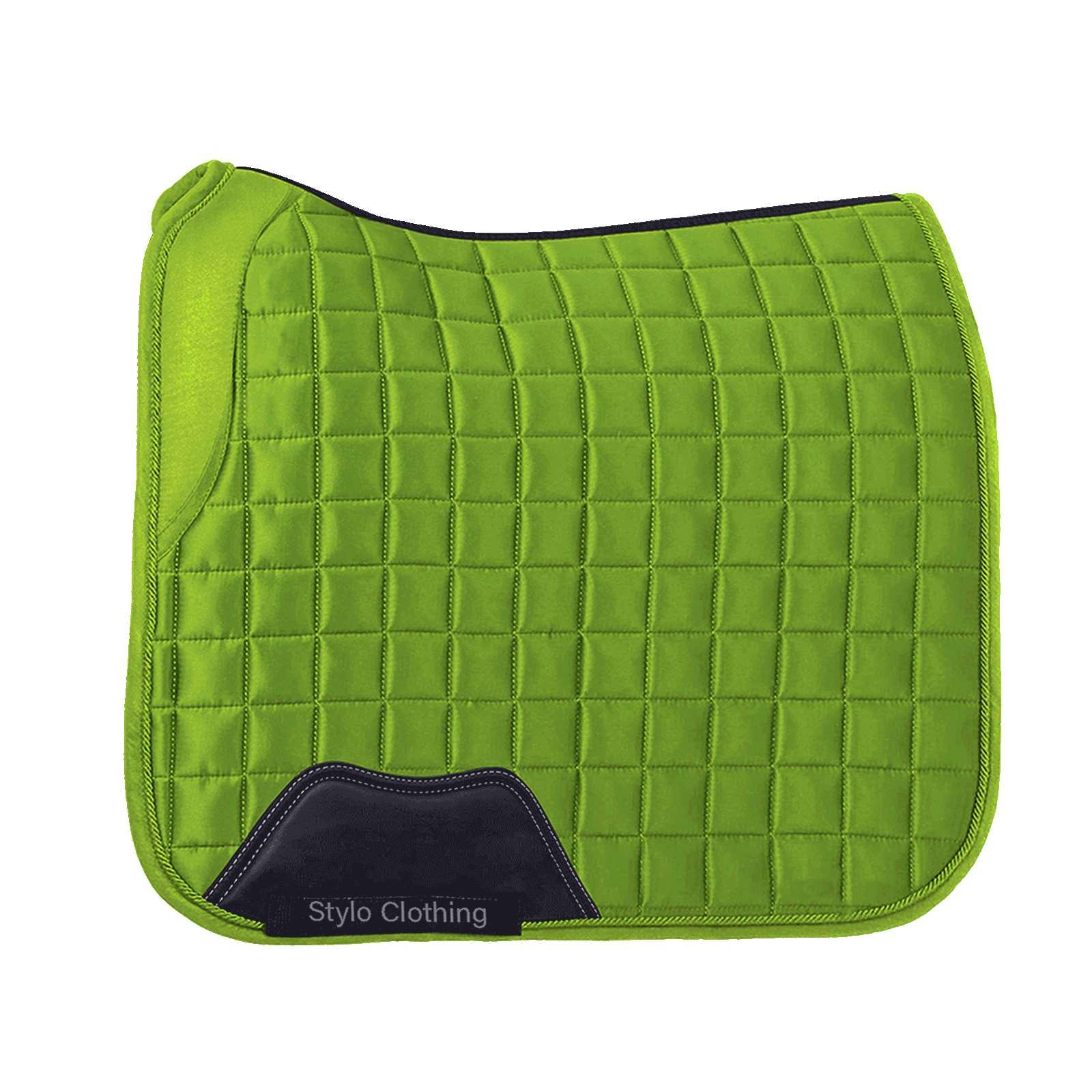 sporty-Dressage-saddle-pad-satin-with-Square-quilted-Wholesale-equestrian-supplies "Wholesale Customized Dressage Saddle Pads – top-selling, satin finish, soft-padded horse riding equipment"
