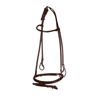 Factory-manufactured leather horse bridle with customization options, designed for comfort and functionality, wholesale-ready.