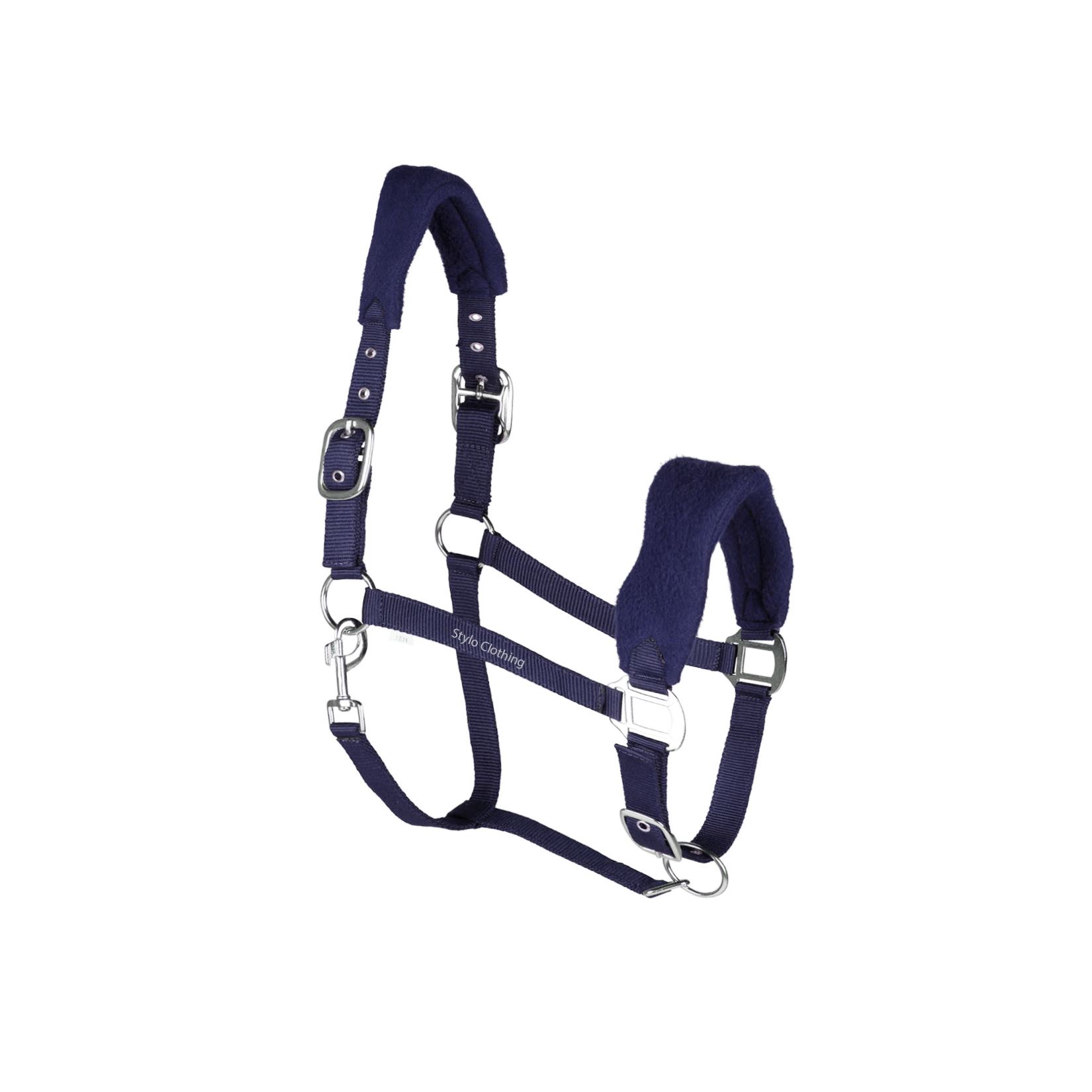 Custom made nylon horse halter with comfortable fleece and faux fur, low prices from Stylo Clothing