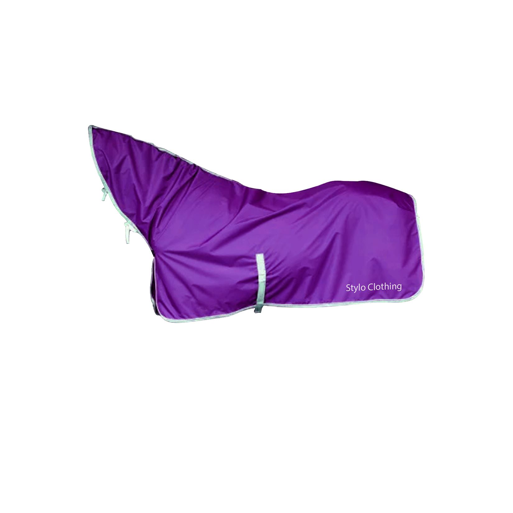 High-performance full neck turnout horse rug by Stylo Clothing, featuring waterproof and breathable materials, perfect for equestrian use.