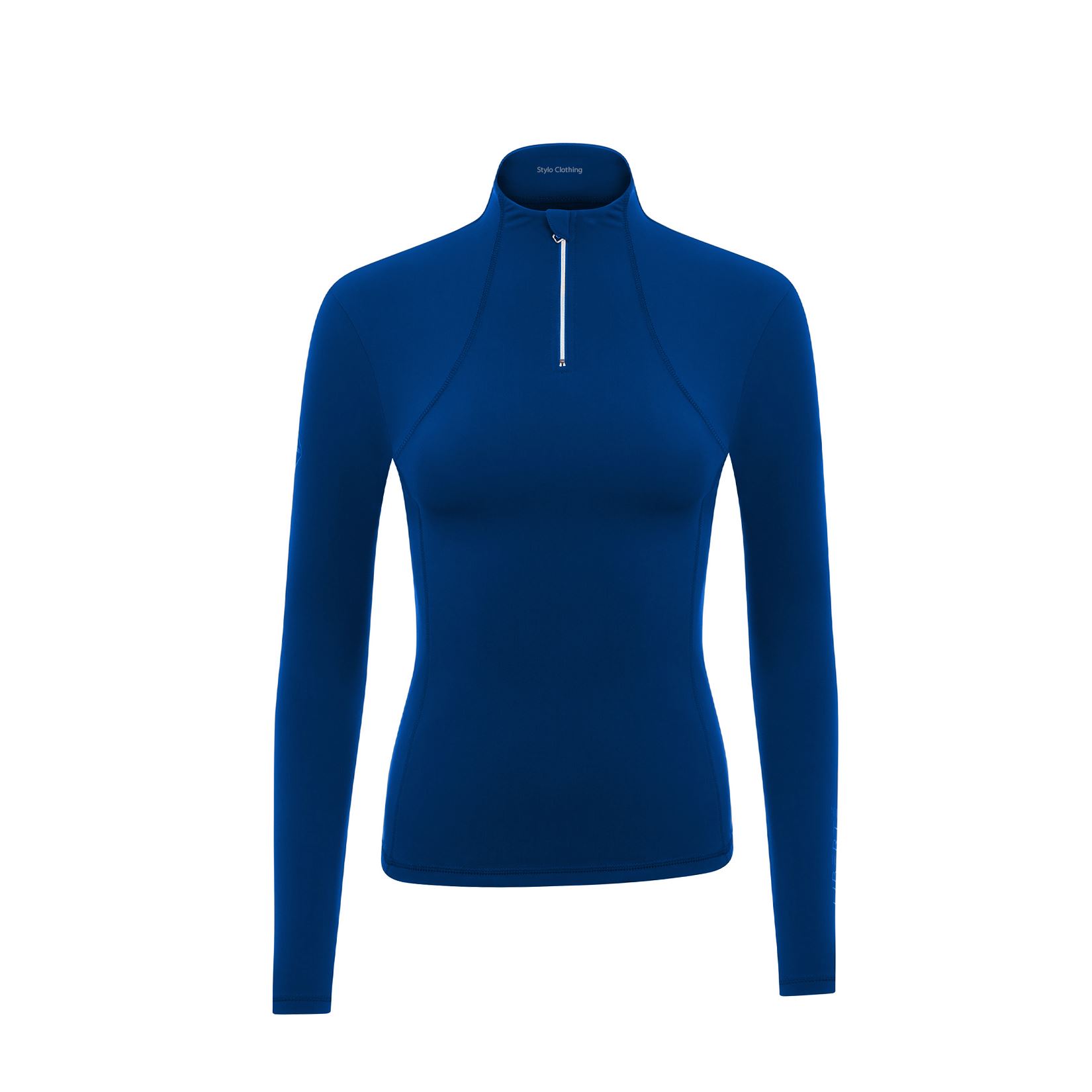 Best Women Zipper Shirt Neck Base Layer designed for riders with premium breathable fabric from Stylo Clothing wholesale
