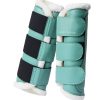Hot Selling Brushing Boot with soft faux fur lining, offering custom-made leg protection for horses, available in wholesale quantities.