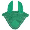 Sea colored lightweight ear bonnet with scalloped design