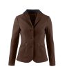 Sophisticated Women's Show Jacket with Contrast Buttons and 2 Pockets