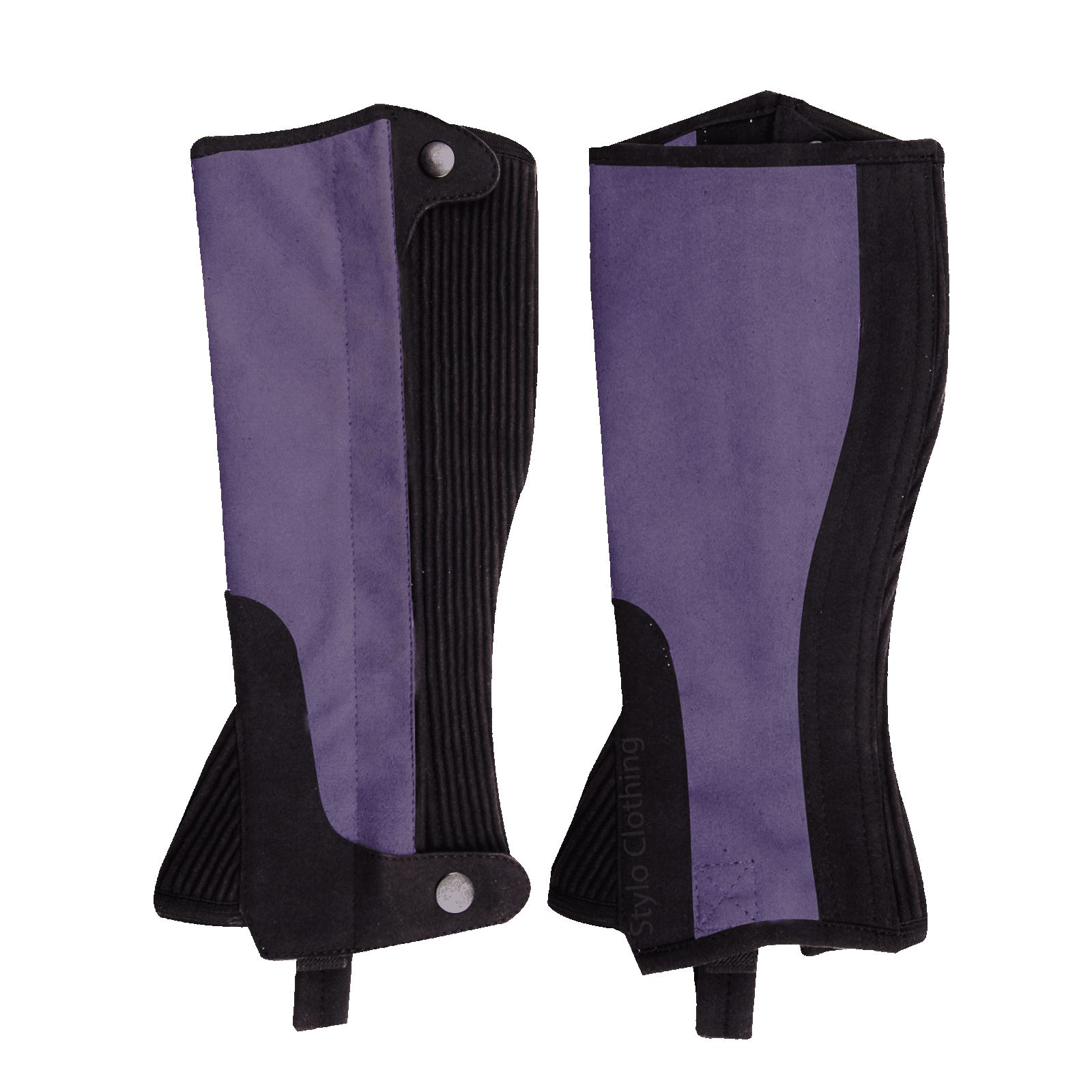 topselling-Amara-chaps-for-leg-protection-boots-with-zipper-functionality-horse-tack Reliable leg-protecting top selling leather half chaps, crafted from durable Amara with zipper and non slippage button, wholesale horse tack from Stylo Clothing manufacturer