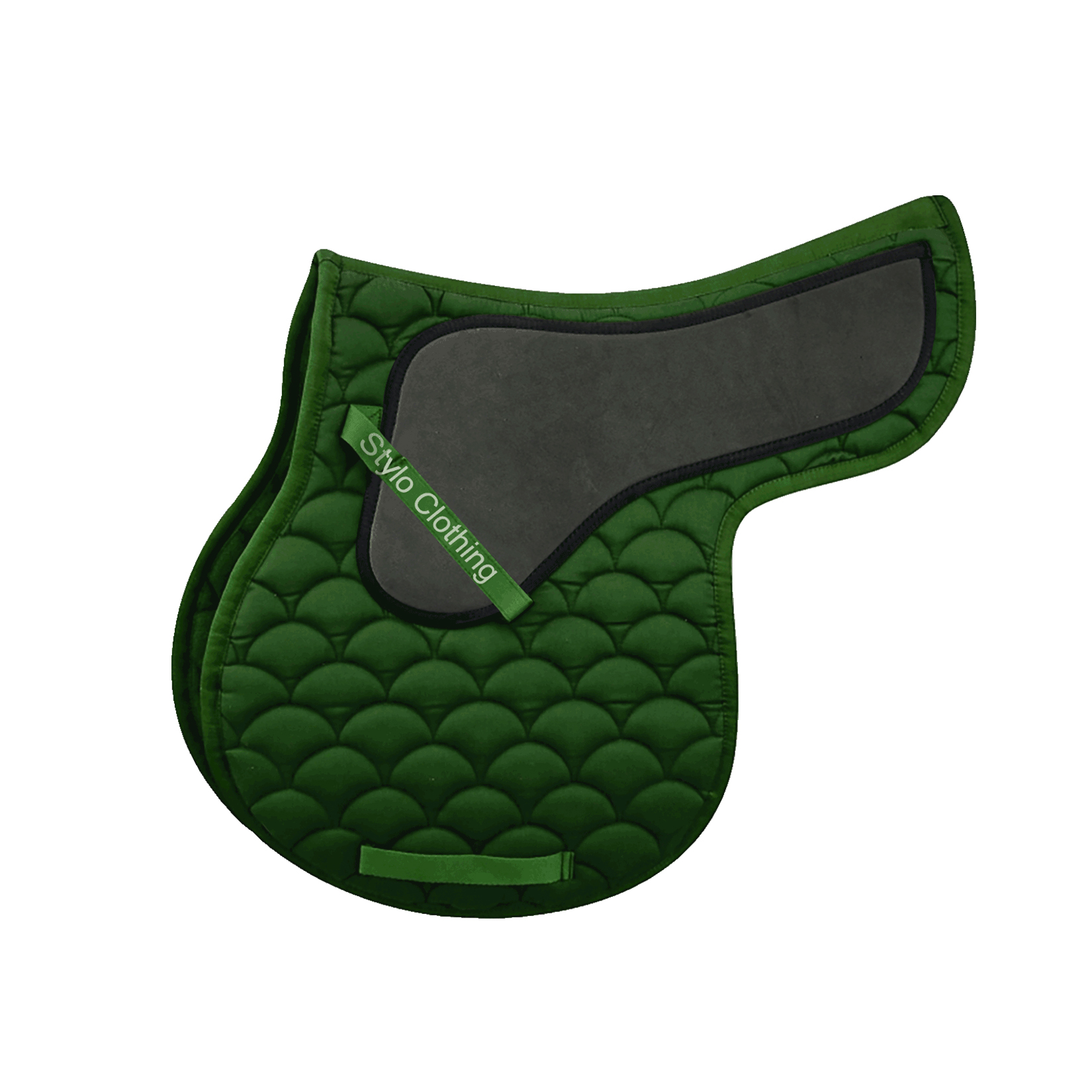 "High-quality cotton half saddle pad with faux fur leather, designed for comfort and durability, available for wholesale"