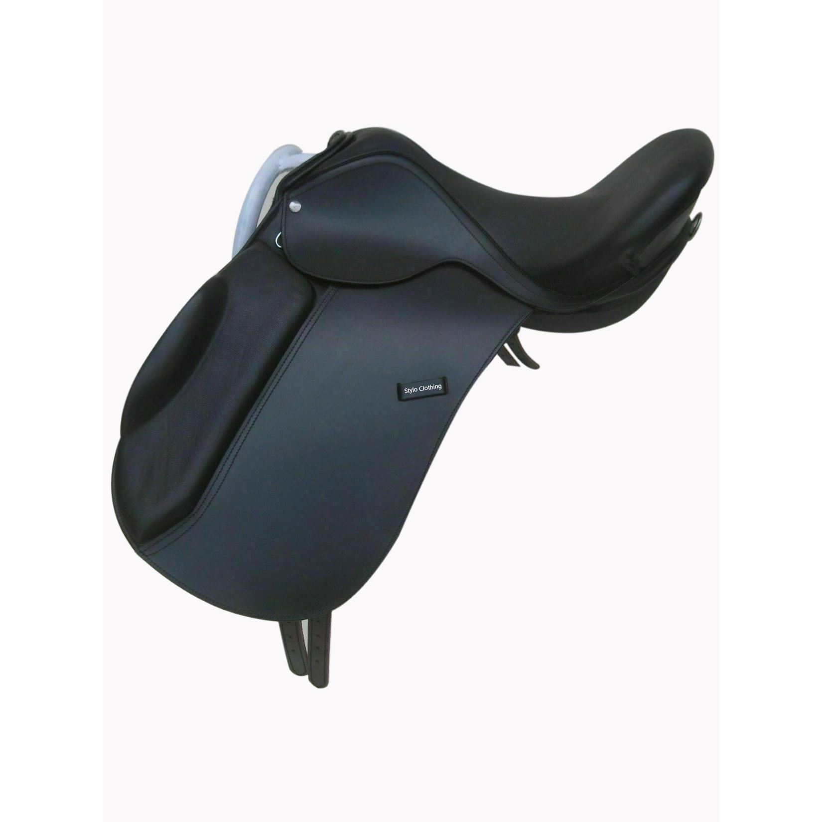 bestselling-Leather-Dressage-treeless-Saddle-wholesale-equestrian-supplies Premium bestselling leather dressage treeless black saddle, offering superior comfort and control, available for wholesale equestrian supplies