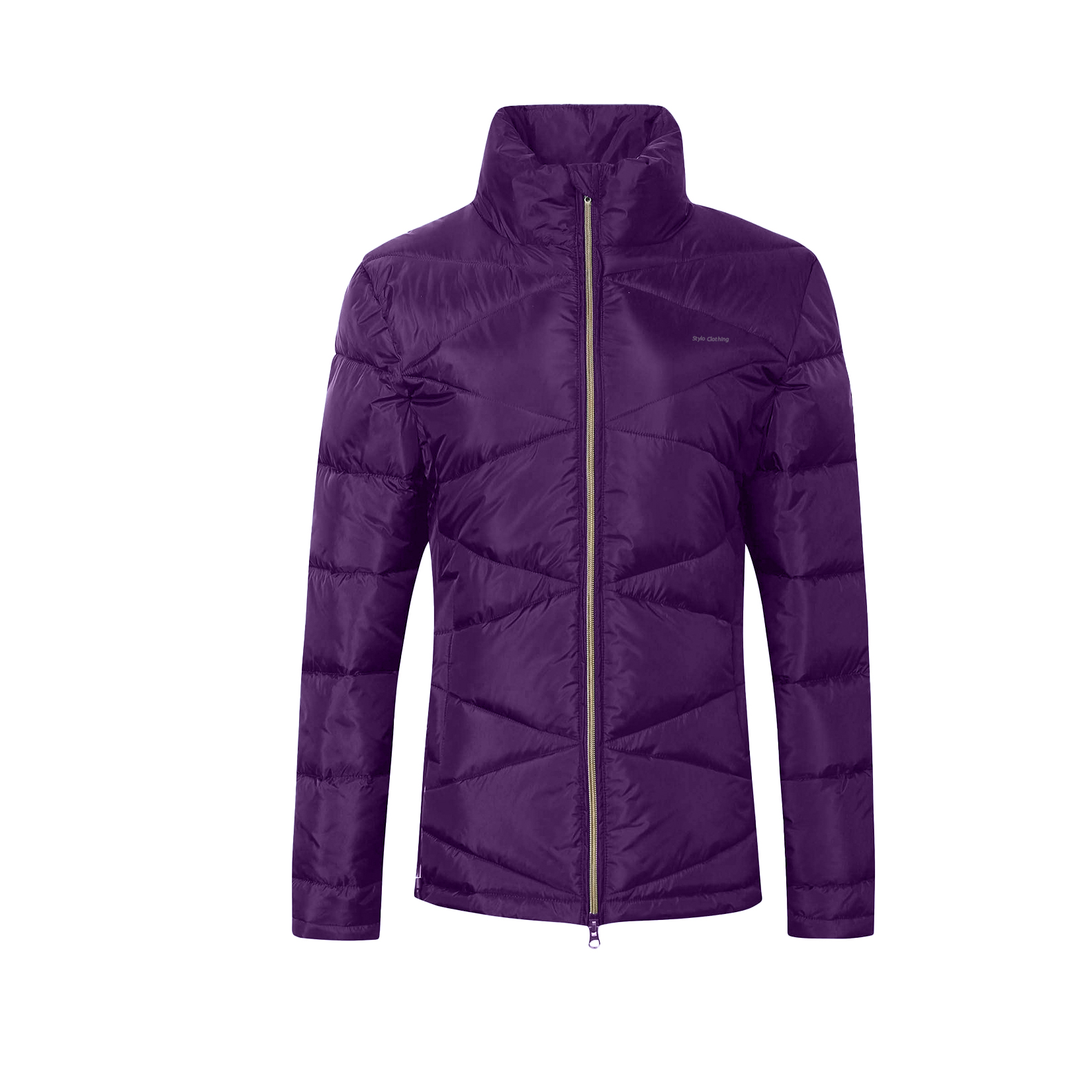 Puffer Jacket - "Custom Made 2 Way Water Repellent Puffer Jacket with Zip for Women, Available in Bulk Wholesale"