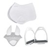Fashionable All Purpose Horse Matchy Sets in Wholesale, Includes Ear Bonnet, Saddle Pad, and Stirrups - Stylo Clothing Wholesale