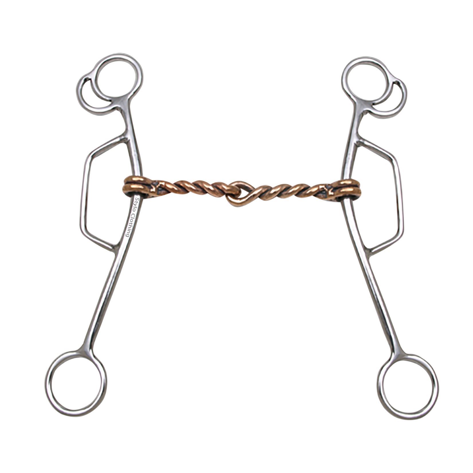 Twisted Copper Wire Single Joint English Cow Horse Bit - Copper Wire Mouth Piece Best 1 Joint English Cow Horse Bit - Copper Wire Mouth Piece