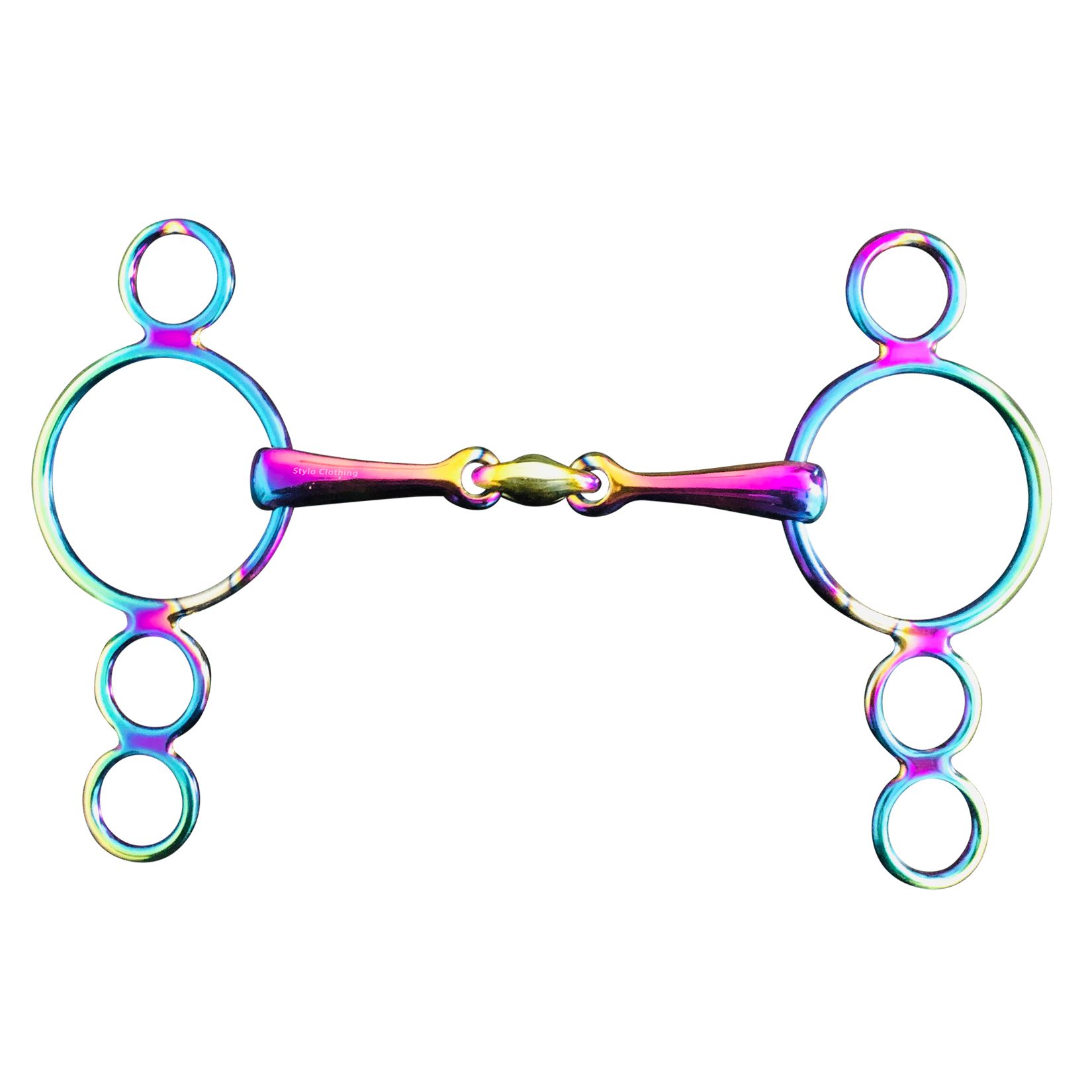 Astonishing 3 Ring Elevator Gag Snaffle Bits - Lozenge Link
