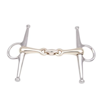 Luxury 2 Joint Full Cheek Bit Made of Steel with Lozenge Link