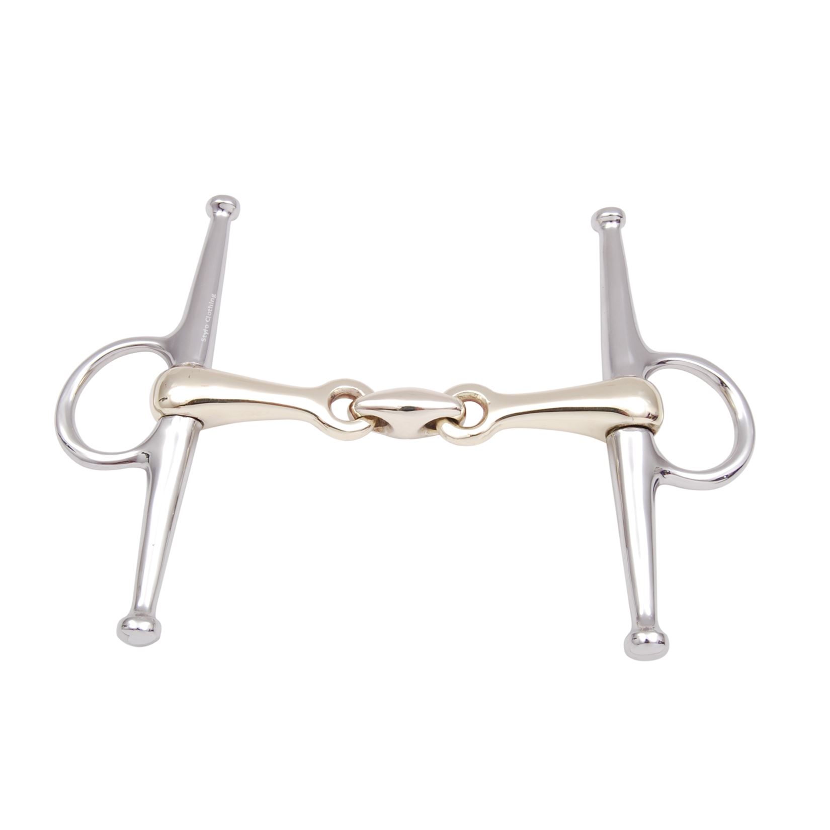 Luxury 2 Joint Full Cheek Bit Made of Steel with Lozenge Link