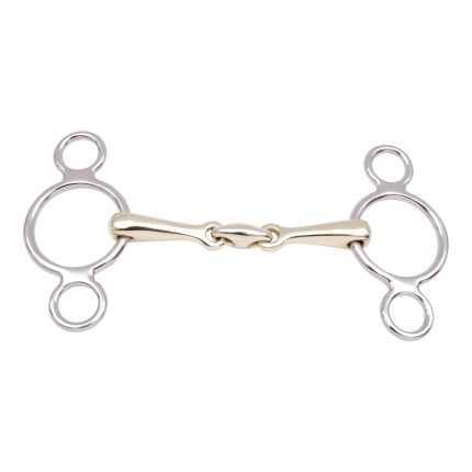 Best Selling Professional 2 Ring Dutch Bits with Silver Mouth Piece