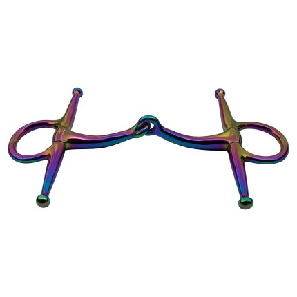 Rainbow Color Full Cheek Snaffle Bit - Best 2 Ring Bit