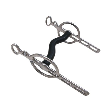 Best Quality Rubber Coated 3 Slot Liverpool Bit with Medium Port Mouth Piece