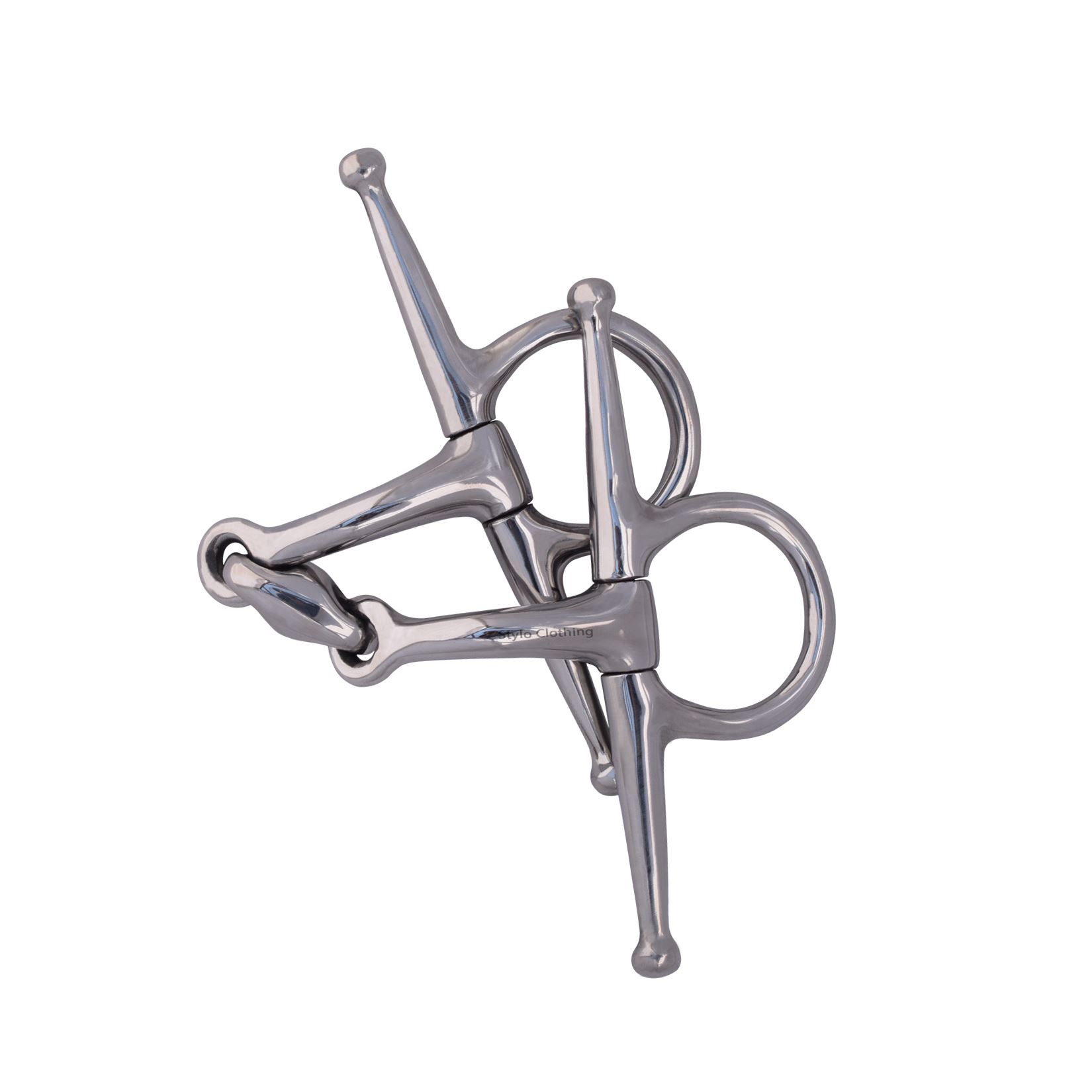 High End Stainless Steel Double Joint Durable Full Cheek Bit with Lozenge Link