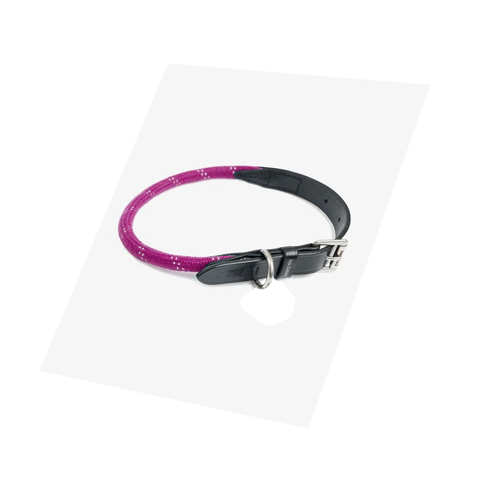 Wholesale best rope dog collar with durable steel buckles, custom made for a secure and stylish fit