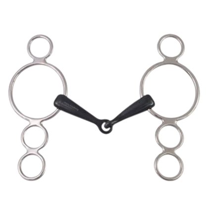 Top Rated 3 Rings Elevator Snaffle Bit Iron Mouth Piece