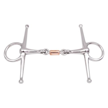 2 Rings Versatile Full Cheek Bit of Steel with Copper Roller